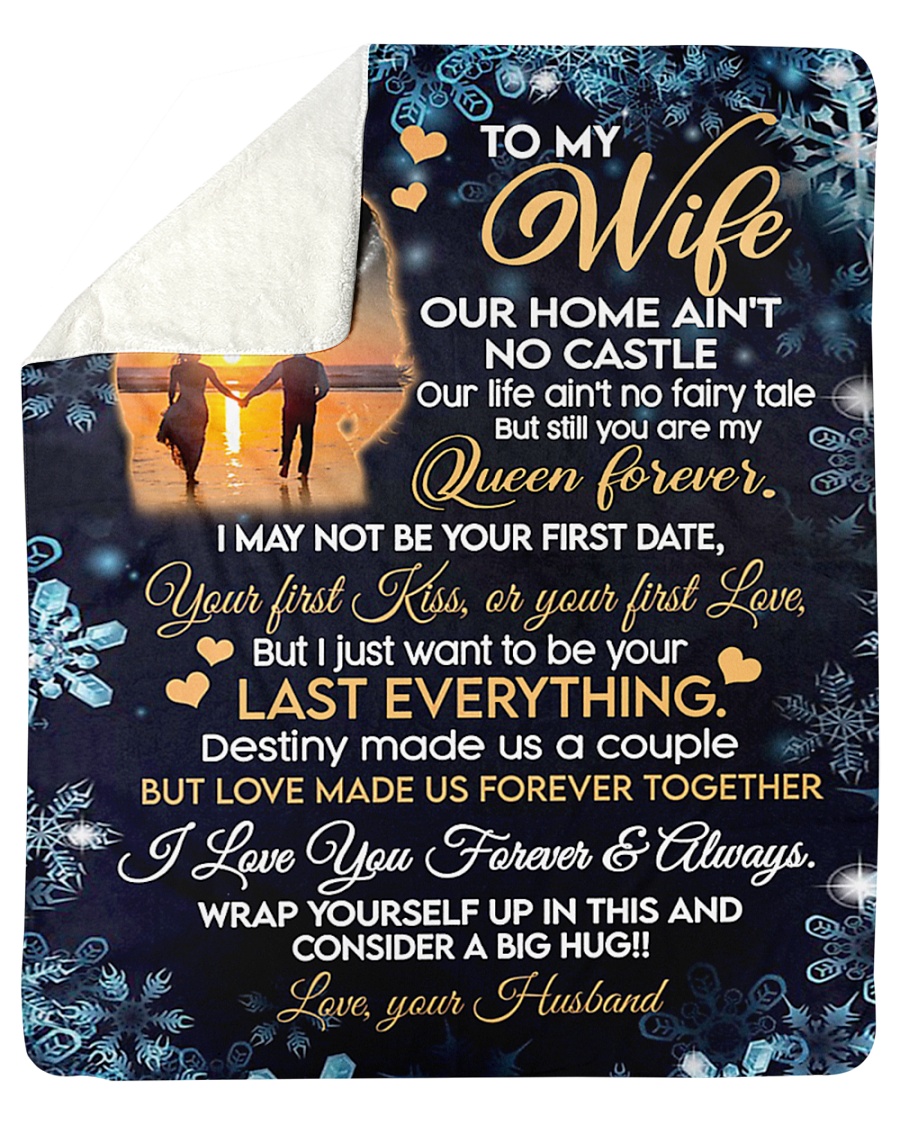 d78afb22 to my wife queen forever i love you forever always quilt blanket 4 - To my wife queen forever i love you forever & always quilt blanket