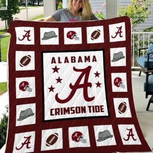Alabama Crimson Tide football NFL quilt blanket 2