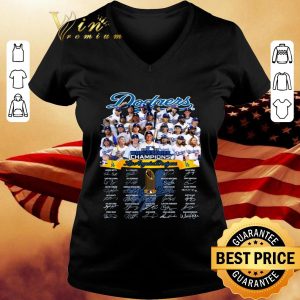 Official Los Angeles Dodgers 2020 World Series Champions Signatures shirt 2