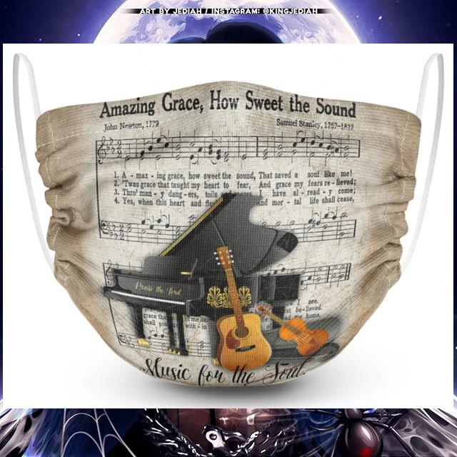 db2fc4d4 amazing grace how sweet the soul music for the soul face mask 4 - Amazing Grace How Sweet The Soul Music For The Soul Face Mask