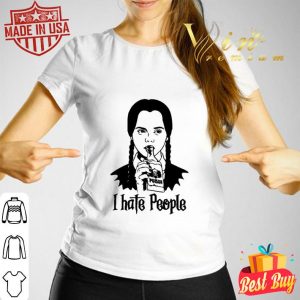 Awesome Wednesday Addams I Hate People shirt 2