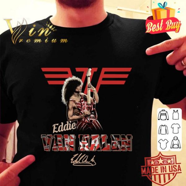 Best Logo Eddie Van Halen play guitarist signature shirt