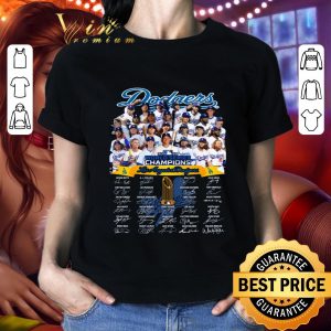 Official Los Angeles Dodgers 2020 World Series Champions Signatures shirt 1