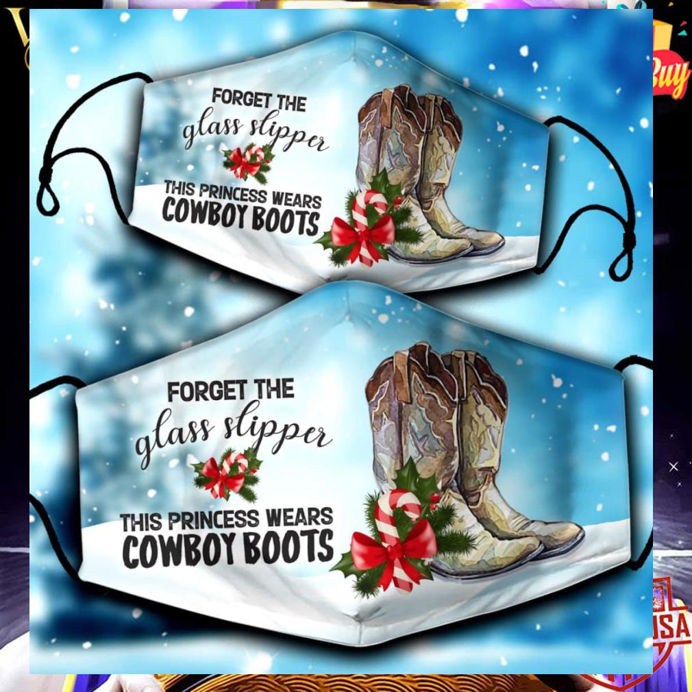 013a42e3 forget the glass slipper this princess wears cowboy boots christmas face mask 4 - Forget the glass slipper this princess wears Cowboy Boots Christmas face mask