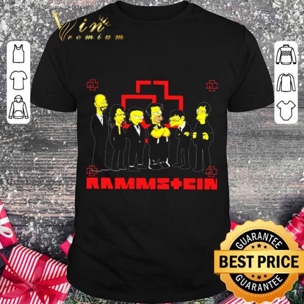 Best The Simpsons characters mashup Rammstein shirt