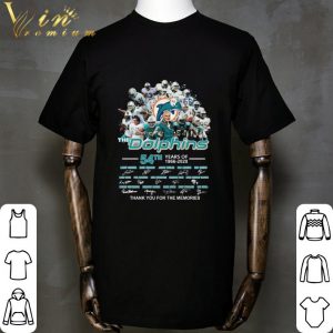 Miami Dolphins The Dolphins 54th Years Of 1966-2020 signatures shirt 1