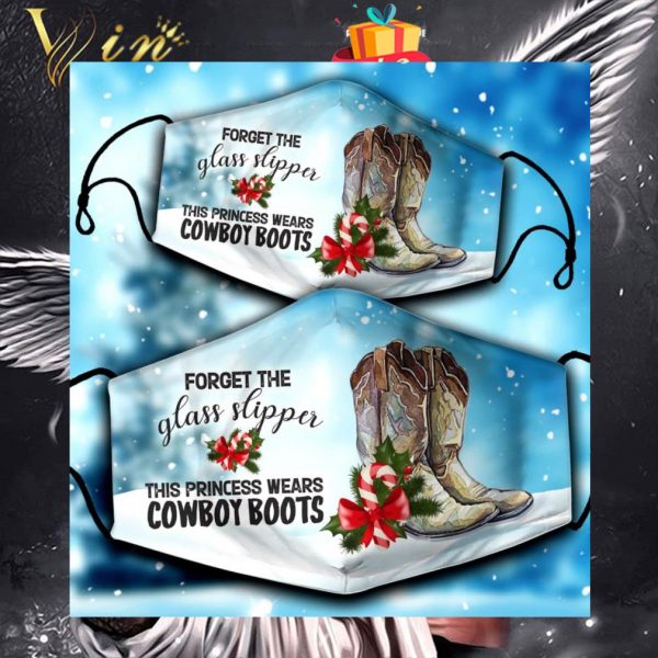 Forget the glass slipper this princess wears Cowboy Boots Christmas face mask