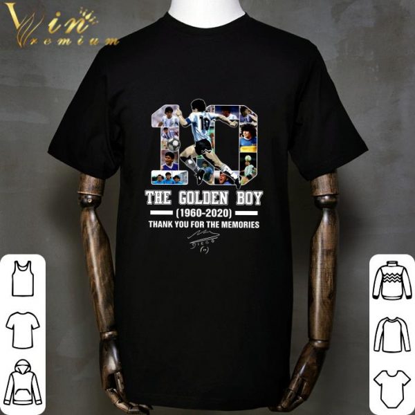 Thank You No 10 Maradona The Golden Boy 1960-2020 Signature shirt
