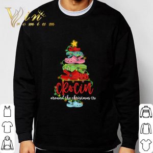 Crocs Crocin around the Christmas tree shirt 2