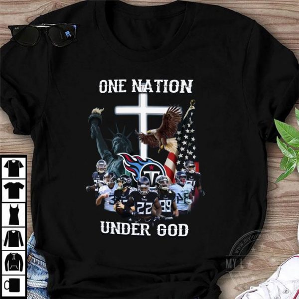 Best Tennessee Titans Statue Of Liberty One Nation Under God shirt
