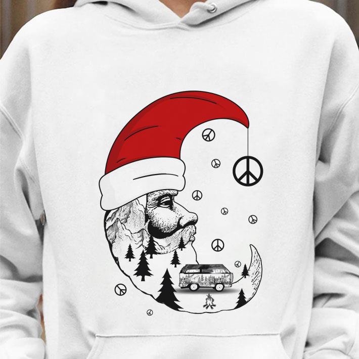 0c346602 santa moon peace sign shirt 4 - Santa Moon Peace Sign shirt