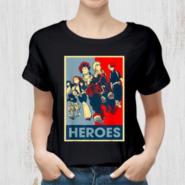 Original Academia Hero My Anime Heroes Art shirt