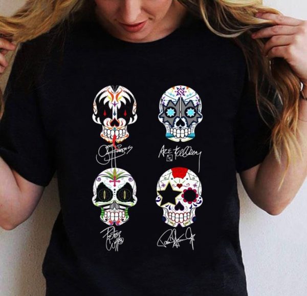 Best Kiss Mashup Sugar Skull Signatures shirt