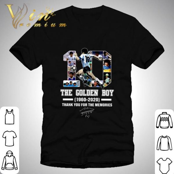 Thank You No 10 Maradona The Golden Boy 1960-2020 Signature shirt