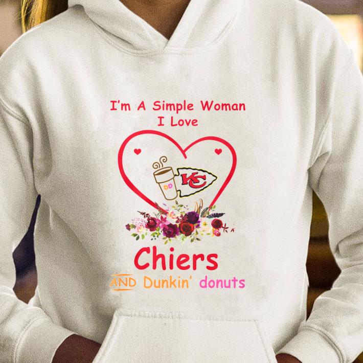 19713b06 best i m a simple woman i love kansas city chiefs and dunkin donuts shirt 4 - Best I'm A Simple Woman I Love Kansas City Chiefs And Dunkin Donuts shirt