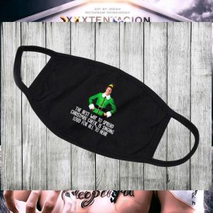 Buddy the Elf the best way to spread Christmas cheer face mask 1