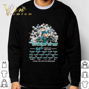 Miami Dolphins The Dolphins 54th Years Of 1966-2020 signatures shirt 2