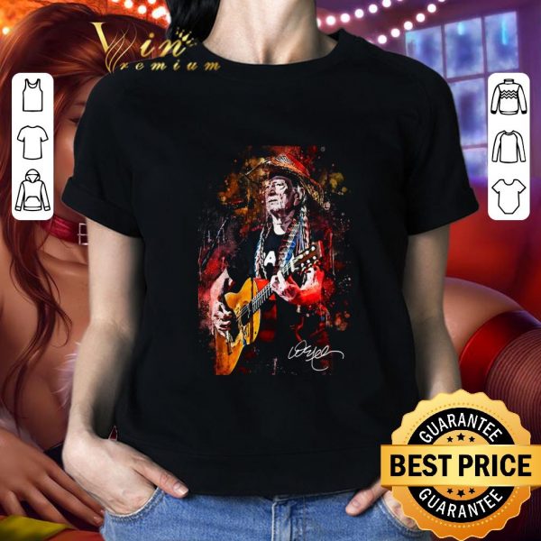 Best Willie Nelson art signature shirt