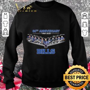 Original Buffalo Bills 60th anniversary 1960-2020 signatures shirt 2