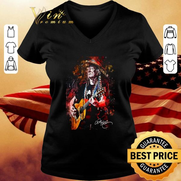 Best Willie Nelson art signature shirt