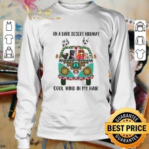 Premium Hippie Bus Great Dane On A Dark Desert Cool Wind In My Hair shirt 2