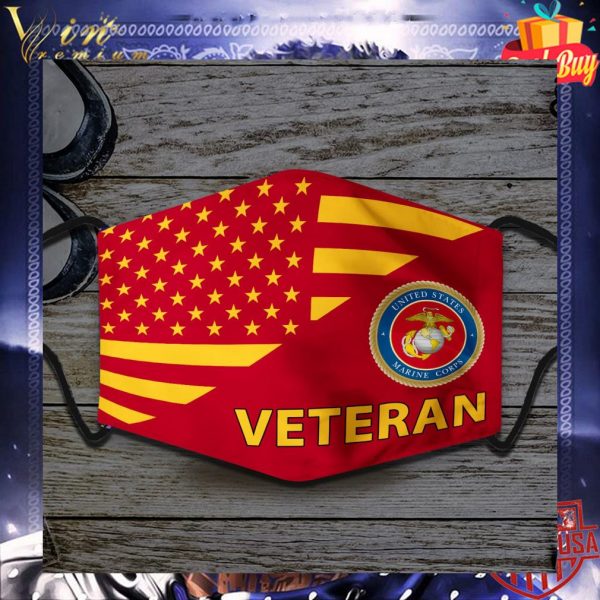 Veteran United States Marine Corps Face Mask