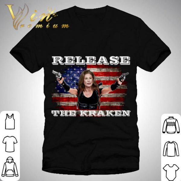 Sidney Powell Release The Kraken Trump American flag shirt