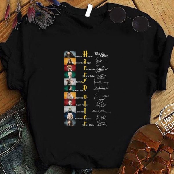 Awesome Harry Potter All Characters Name Signatures shirt