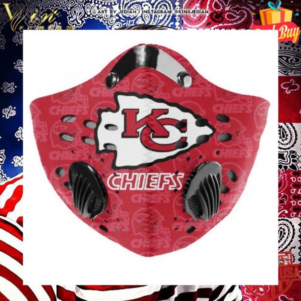 Kansas City Chiefs Logo Face Mask With Filter