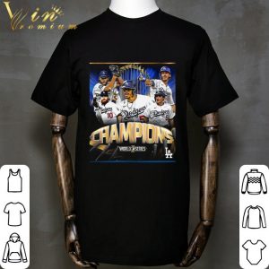 2020 World Series Champions Los Angeles Dodgers blue baseball players shirt 1