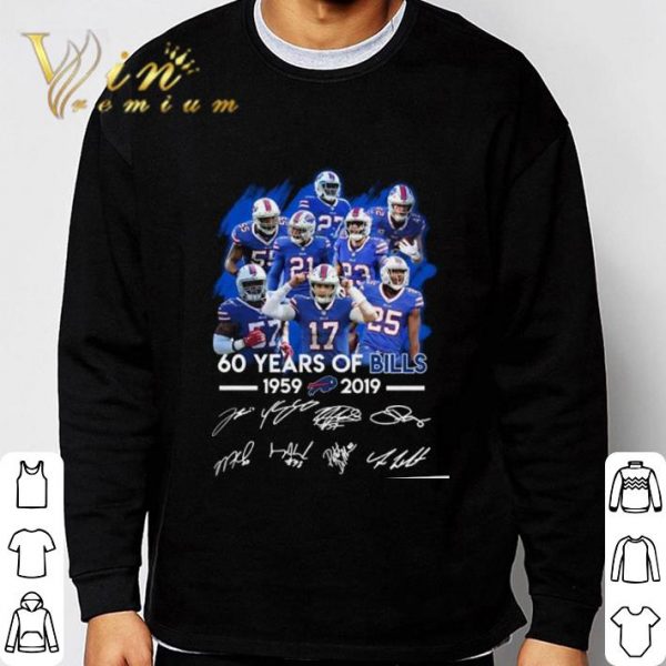 60 Years Of Buffalo Bills Team NFL 1959-2019 Signatures shirt