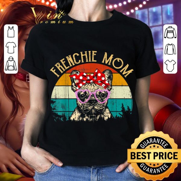 Best Frenchie Mom Vintage Retro Style French Bulldog shirt