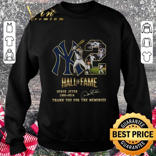 Best 2 Yankees Hall Of Fame Derek Jeter 1995-2014 Signature shirt