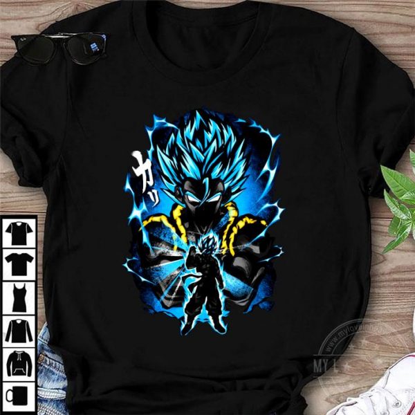 Funny Gogeta SSJ Blue Son Goku Fusion Vegeta Dragon Ball Z shirt