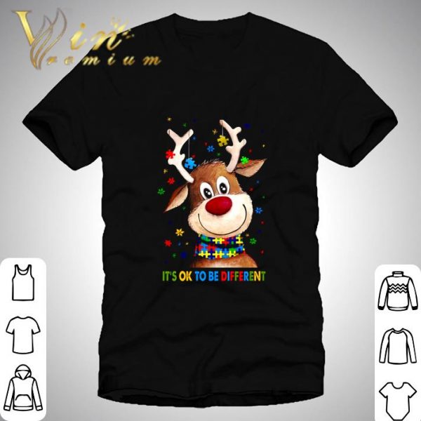 Reindeer Autism it's ok to be different shirt
