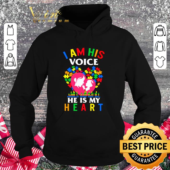 5406e53a best i am his voice he is my heart autism awareness shirt 4 - Best I Am His Voice He Is My Heart Autism Awareness shirt