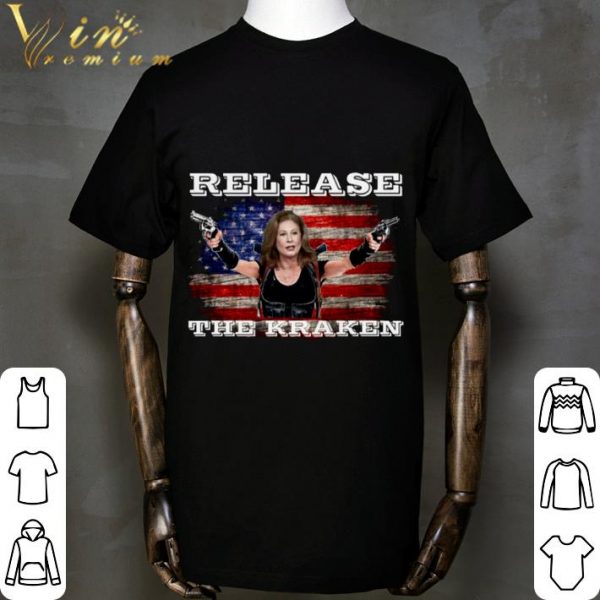 Sidney Powell Release The Kraken Trump American flag shirt