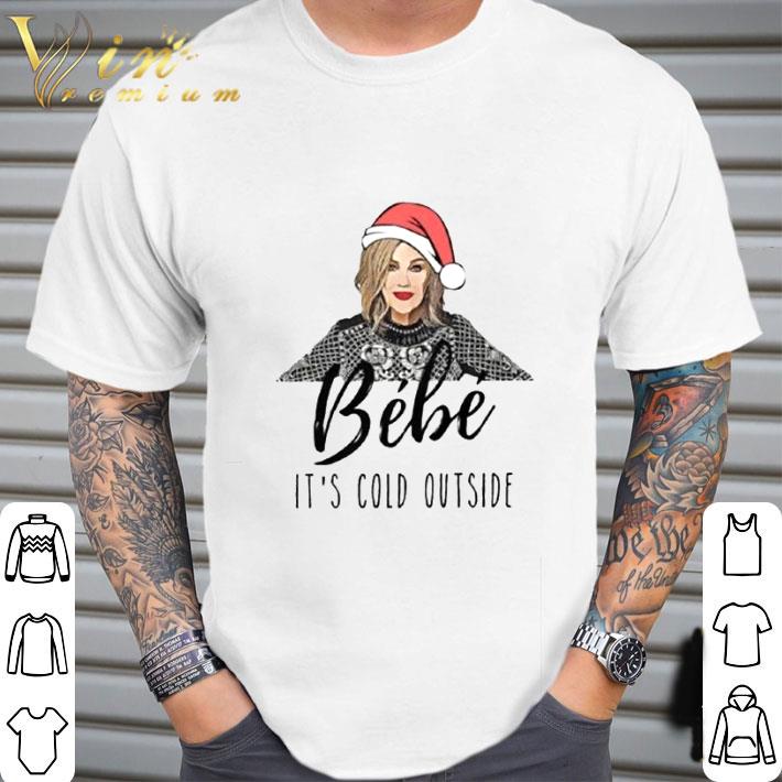Schitt's Creek Moira Rose Hat Santa Bebe it's cold outside shirt Schitt's Creek Moira Rose Hat Santa Bebe it's cold outside shirt