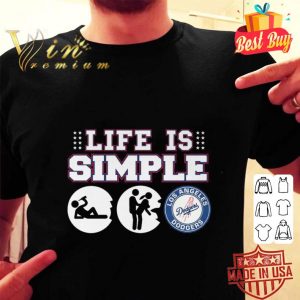 Best Life Is Simple Beer Fuck and Los Angeles Dodgers shirt 1