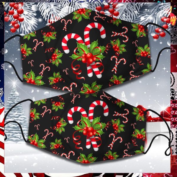 Candy Christmas face mask
