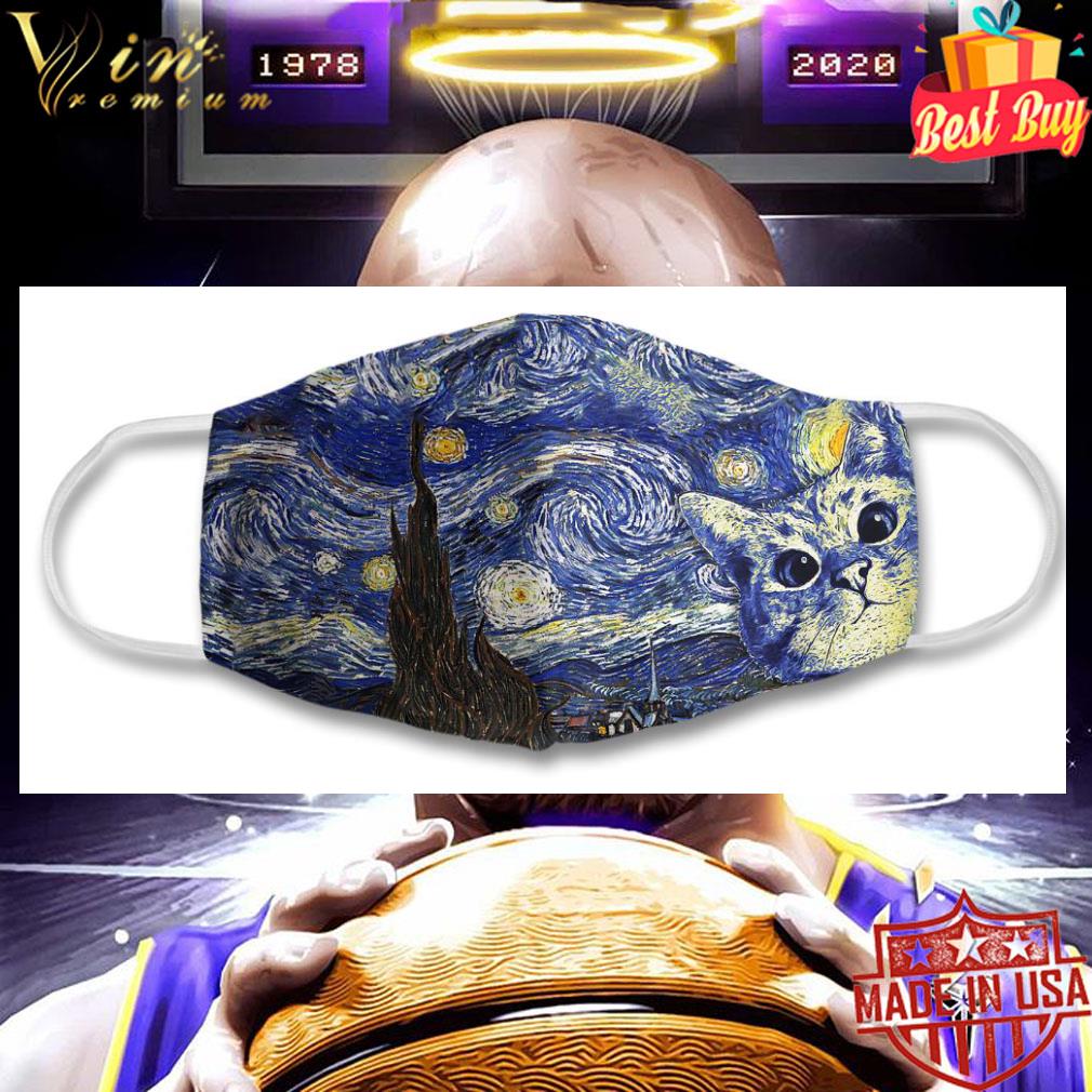 Kitten Cat Starry Night Face Mask 607e4f18 kitten cat starry night face mask 4 - Kitten Cat Starry Night Face Mask