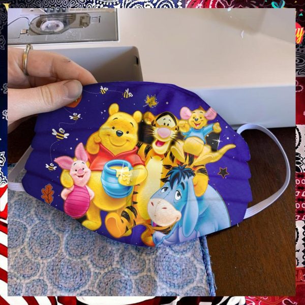 Pooh and friends face mask