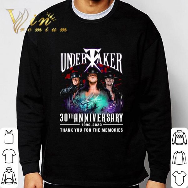 Logo Undertaker 30th Anniversary Signed Thank You For The Memories shirt