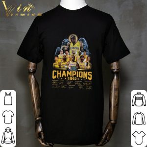 Kobe Gianna Bryant Lakers NBA champions 2020 signatures shirt, hoodie ...