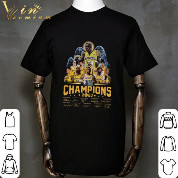 Kobe Gianna Bryant Lakers NBA champions 2020 signatures shirt