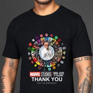 Original Stan Lee Avengers Marvel Studios 2008-2020 31 Seasons Signatures shirt 2