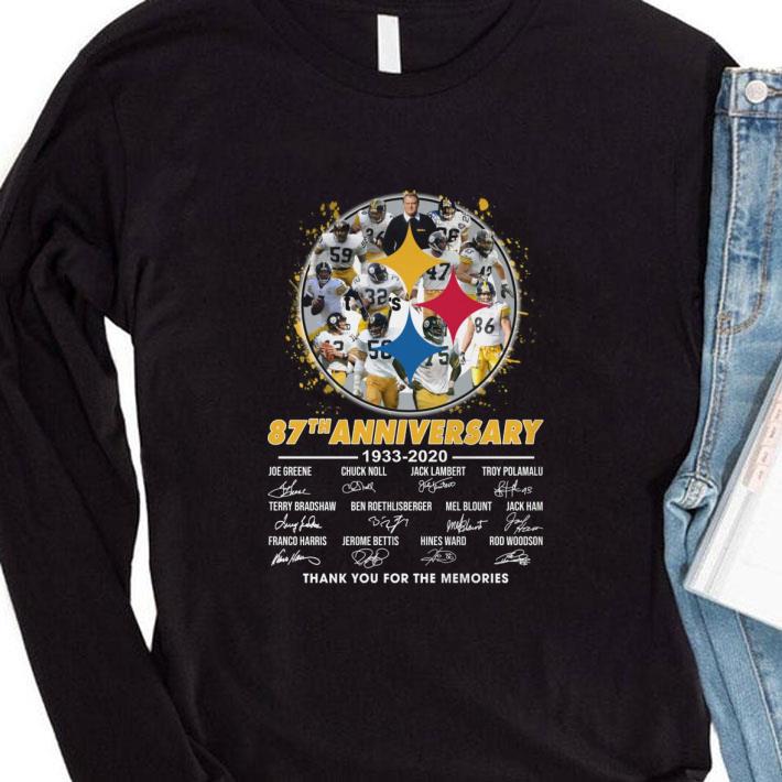 Best Pittsburgh Steelers 87th anniversary 1933-2020 signature thank you for the memories shirt 6c0eca5e best pittsburgh steelers 87th anniversary 1933 2020 signature thank you for the memories shirt 4 - Best Pittsburgh Steelers 87th anniversary 1933-2020 signature thank you for the memories shirt