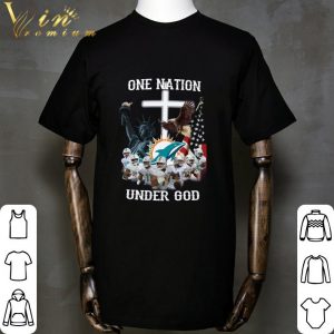 Miami Dolphins Statue Of Liberty One Nation Under God shirt 1