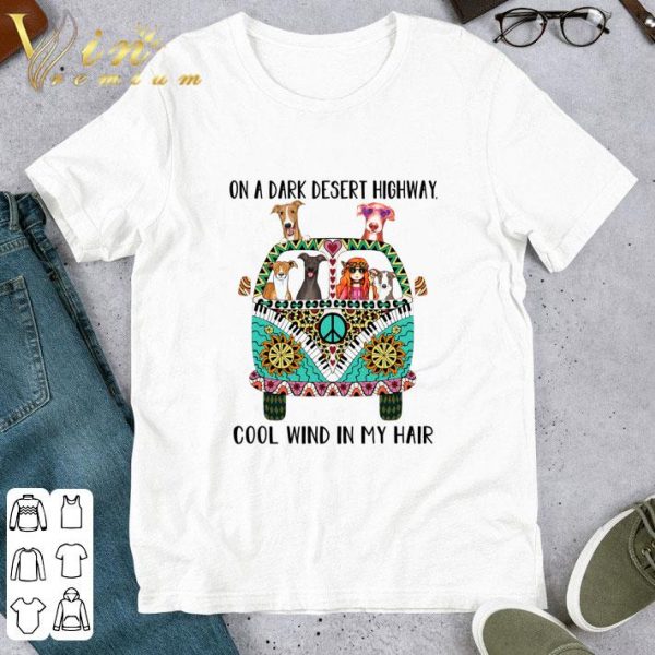 Hippie Bus Greyhound On A Dark Desert Cool Wind In My Hair shirt
