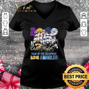 Original 2020 Lakers and Dodgers Year Of The Champions Los Angeles shirt 1